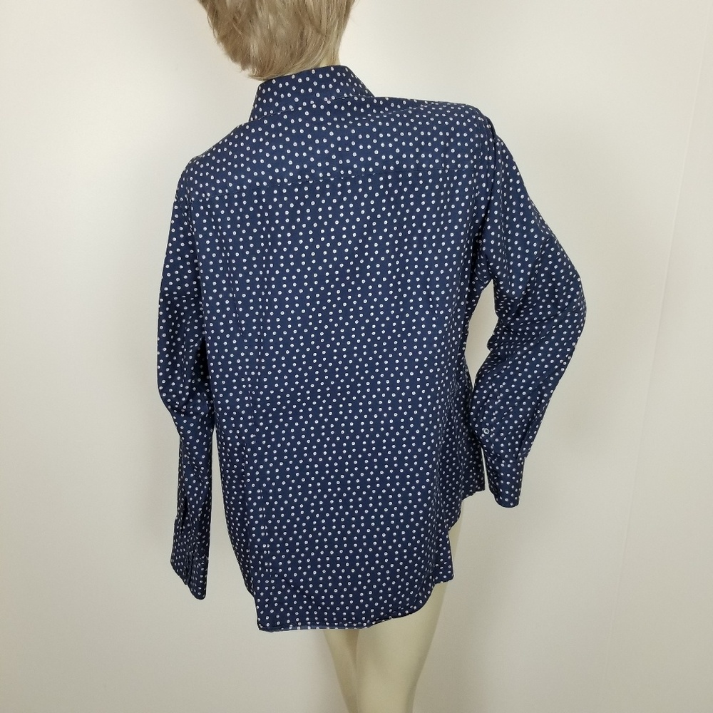 Landsend Size 16w Button Up No Iron Supima Shirt - image 4